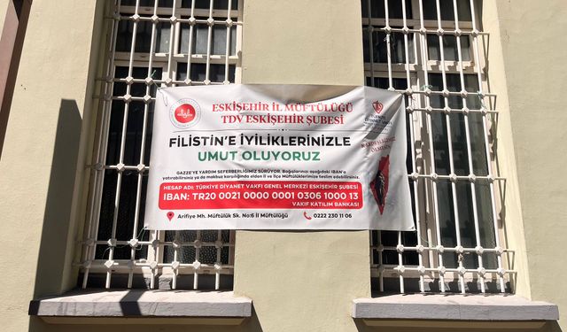 Eskişehir'de Gazze'ye destek çağrısı devam ediyor