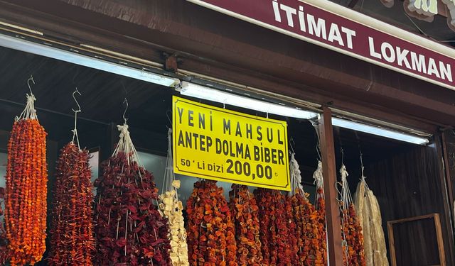 Eskişehir'de kurutulmuş biberlere ilgi yoğun: İşte fiyatı