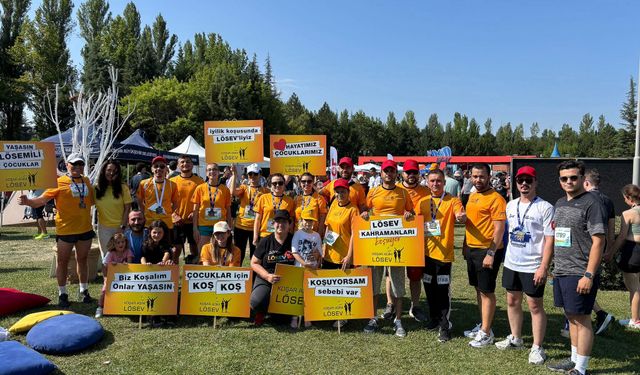 Eskişehir'de maratonda LÖSEV gönüllüleri umuda koştu