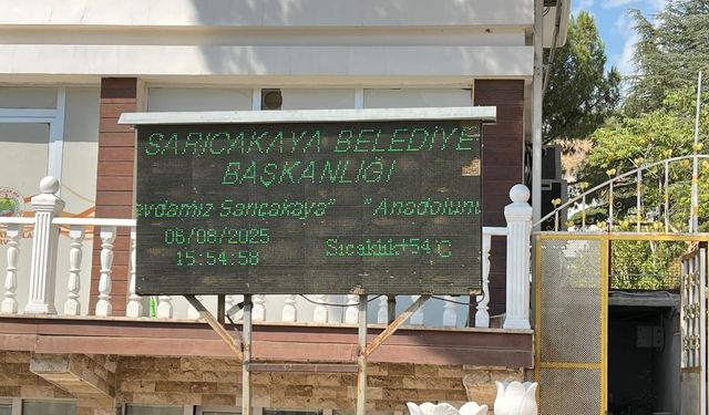 Sarıcakaya sıcaklık rekoruna doymuyor: 54 derece görüldü!