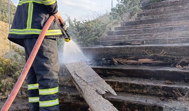 Bilecik’in simgesinde yangın paniği