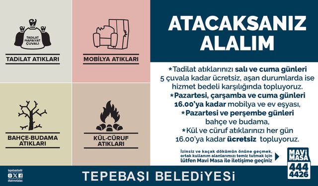 Eskişehirlilere büyük kolaylık: Evden ücretsiz alınacak!