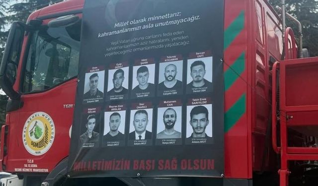 Eskişehir yangın şehitleri için özel anma töreni
