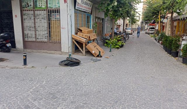 Eskişehir'de kaldırım işgali sürüyor
