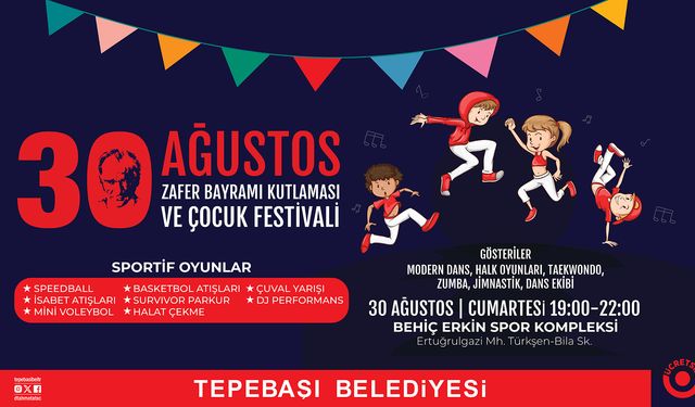 Tepebaşı’nda Zafer Bayramı coşkusu çocuklarla buluşuyor