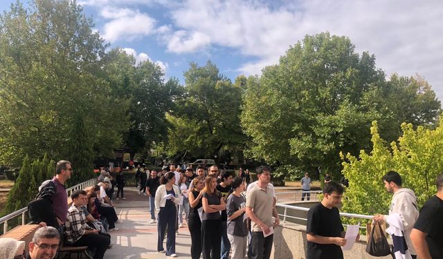 Eskişehir’de sınava yine son anda yetiştiler!