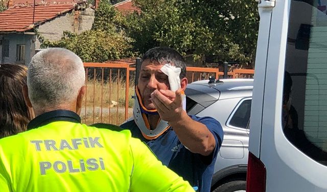 Eskişehir'de ani manevra kaza getirdi, sürücü kanlar içinde kaldı