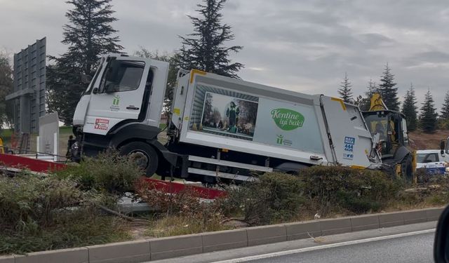 Eskişehir'de ağaçları biçti, refüje çıkarak durdu