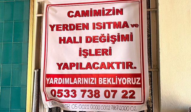 Çarşı Camii'ne yardım için çağrı yazısı!