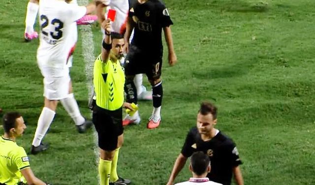Eskişehirspor'da kırmızı kartın bedeli ağır oldu