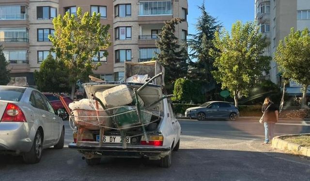 Eskişehir'de kazaya davetiye çıkaracak görüntü!