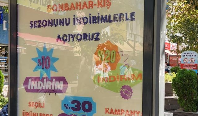 Eskişehir Yunus Emre Halk Çarşısı’nda sezon indirimleri başladı!