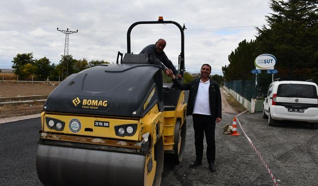 Tarım Kredi Süt Fabrikası yolu yenilendi
