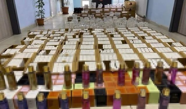 Kütahya'da gümrük kaçağı parfüm ele geçirildi