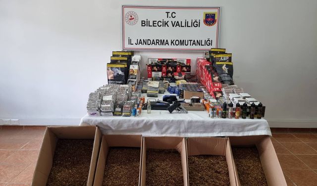 Bilecik’te Jandarmadan narkotik ve kaçak tütün operasyonu