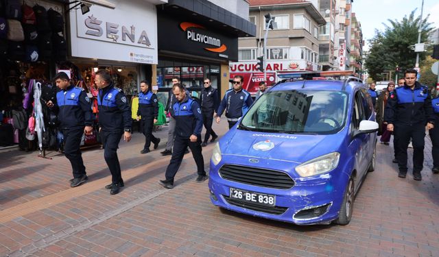 Eskişehir'de kaldırım işgaline karşı sıkı denetim!