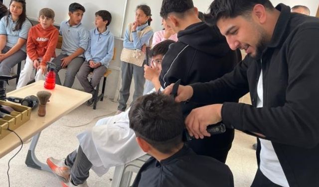 Eskişehir köylerinde ücretsiz tıraş hizmeti