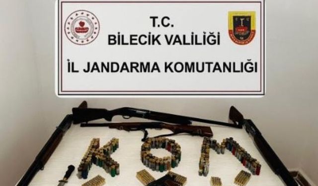 Bilecik'te evlerinden adeta cephanelik çıktı!