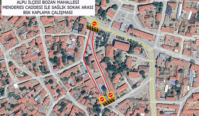 Alpu'daki yol çalışması bugün sona eriyor!