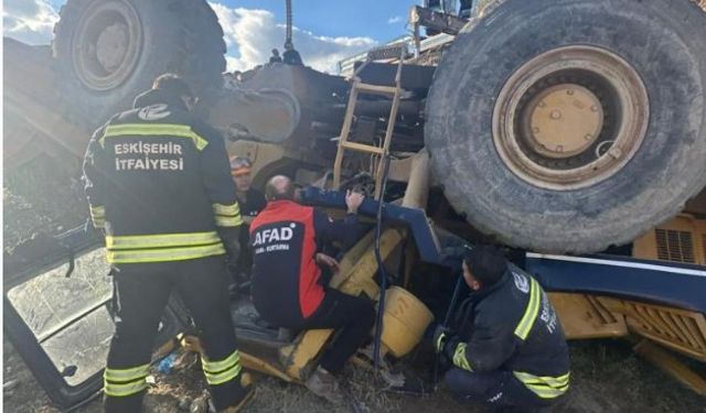 Eskişehir’de maden ocağında kaza: Operatör ölümden döndü!