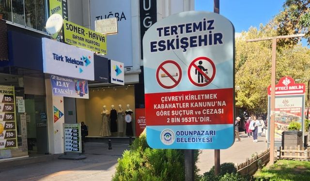Eskişehir'de yere çöp atan yandı!