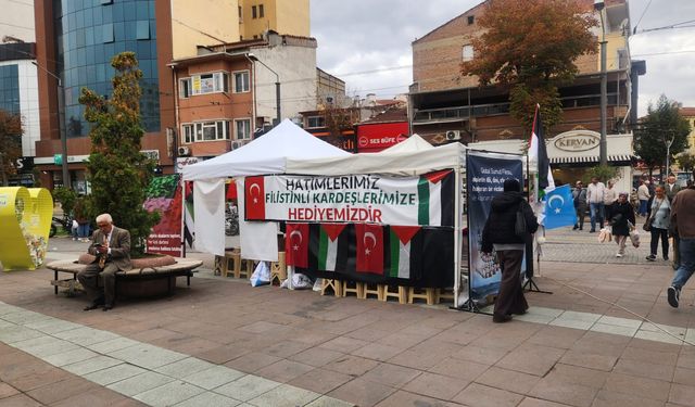 Eskişehir’de Gazze’ye destek standı!
