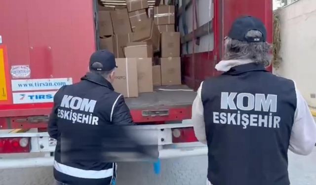 Eskişehir polisinden dev operasyon: 7 milyon TL'lik sahte ürün!