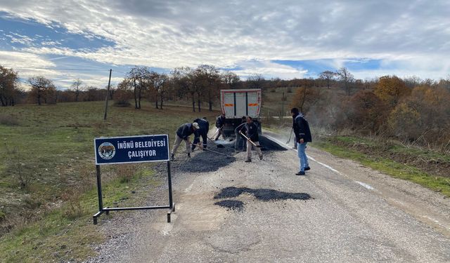 Başkan Hamamcı talimat verdi, İnönü’de yollar yenileniyor