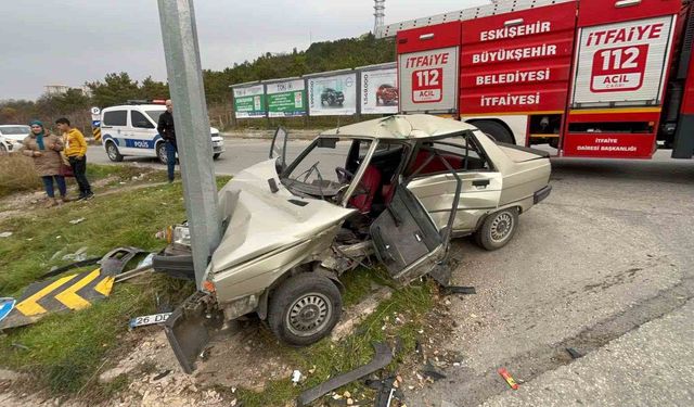 Eskişehir'de feci kaza: 2 ağır yaralı