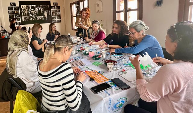 Odunpazarı’nda geri dönüşümden sanata: Atölye katılımcı akınına uğradı!