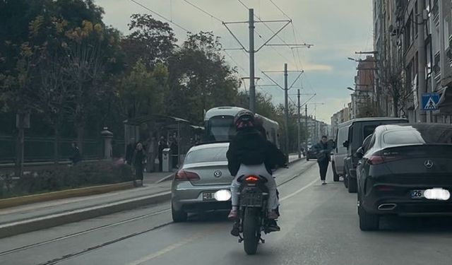 Eskişehir'de plakasız olması yetmedi, caddeyi gürültüye boğdu