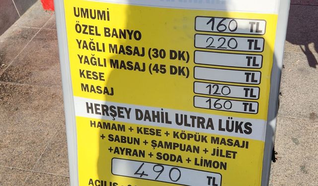 Eskişehir'de hamam fiyatları ne kadar?