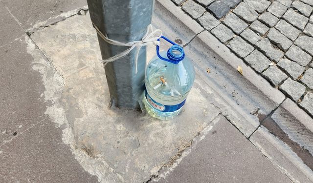 Eskişehir'de esnaftan çevre kirliliğine yaratıcı çözüm!