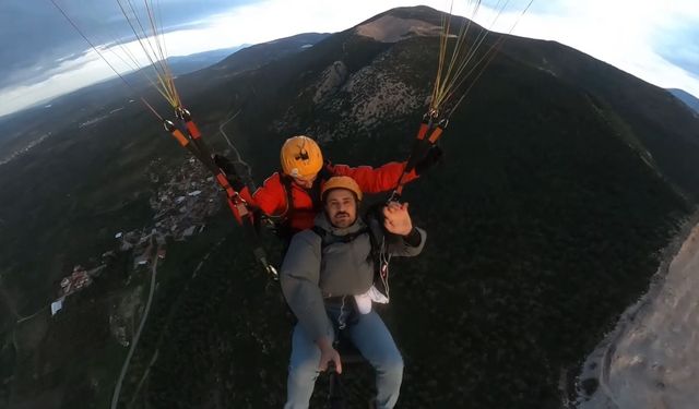 Eskişehir İnönü Havacılık Kulübü üyesi Soma'da engelleri aştı