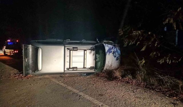 Bilecik’te pikap kontrolden çıktı