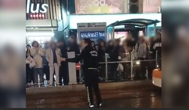 Eskişehir’de polis memurunun görüntüleri gündem oldu!