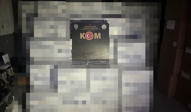 Kütahya'da kaçakçılık operasyonu