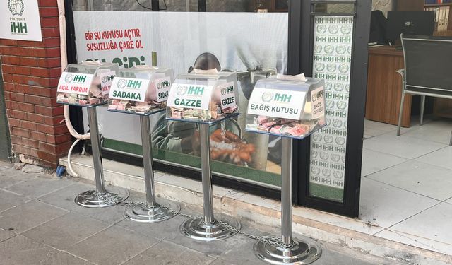 Eskişehir’den Gazze'ye destek: Bağış kutuları ilgi çekiyor!