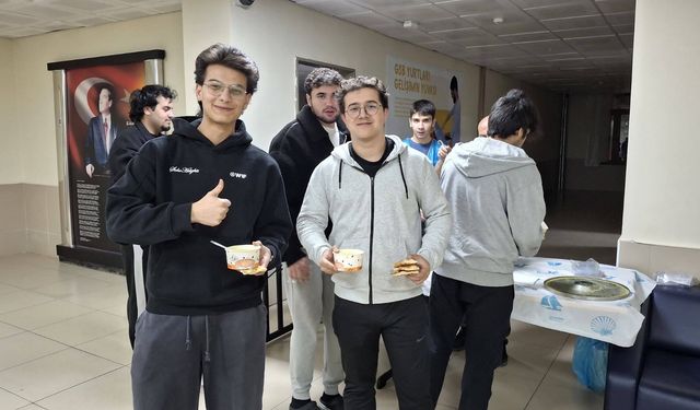 Sivrihisar’da üniversitelilere final haftasında moral desteği