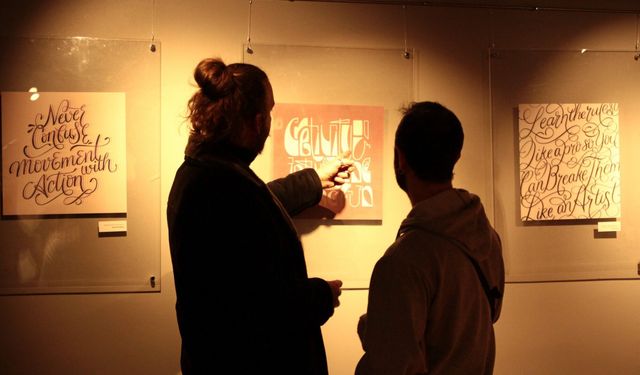 Anadolu Üniversitesi mezunundan özel kaligrafi sergisi