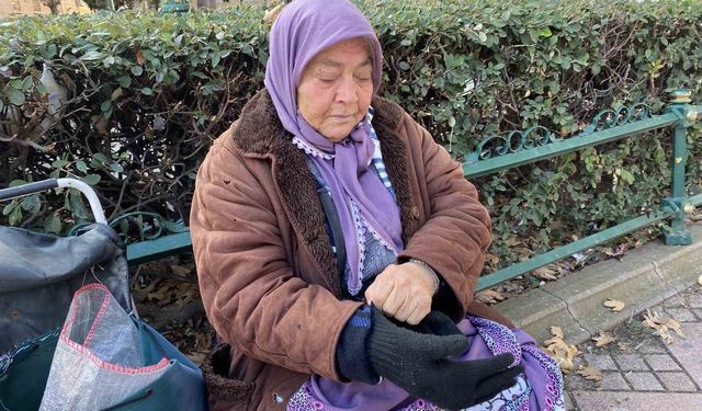 Eskişehir’de yaşlı kadın 5 hastalığına rağmen 9 saat çalışıyor!