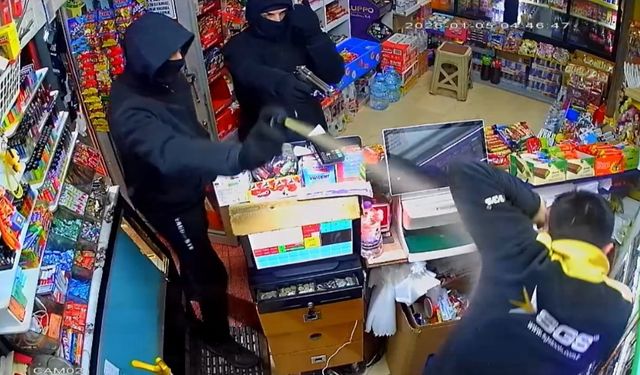 Afyon'da marketi soyan gaspçılar kıskıvrak yakaladılar