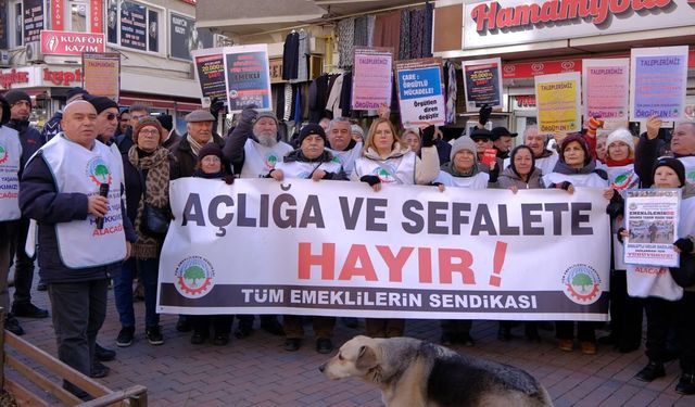 Eskişehir’de emeklilerden iktidara sert mesaj!