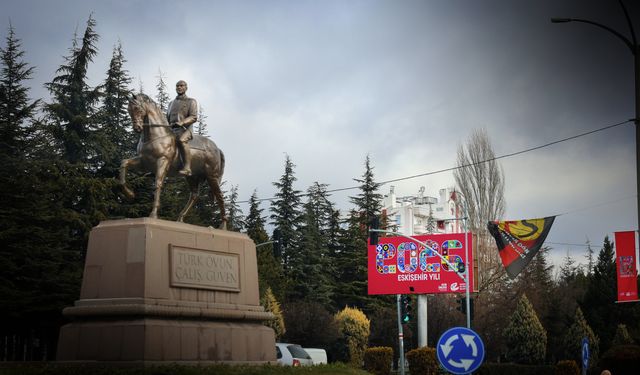 Eskişehirlilerin dikkatini çeken afiş: Tüm kenti donattılar!