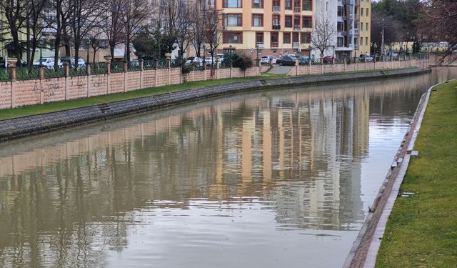 Eskişehir'de yağış sonrası Porsuk’ta ilginç görüntü!