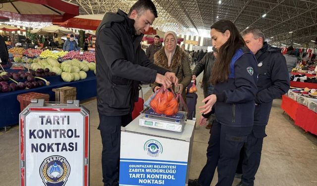 Eskişehir'de pazar girişinde dikkat çeken kontrol!
