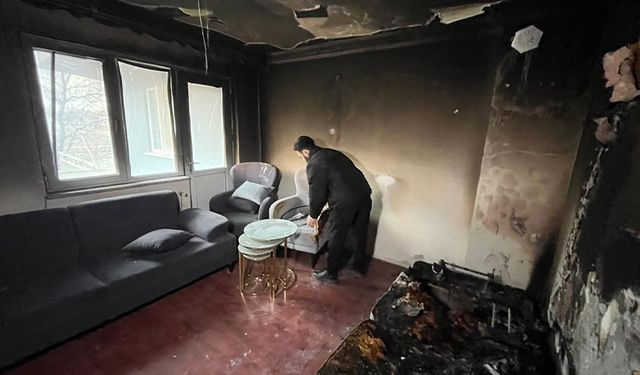 Eskişehir'de sessiz felaket: Genç çiftin evi küle döndü