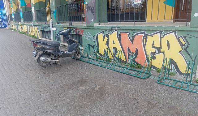 Eskişehir’de bisiklet parkları amacı dışında kullanılıyor