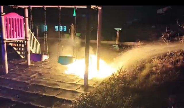 Bilecik’te iftar sonrası oyun yangınla bitti!