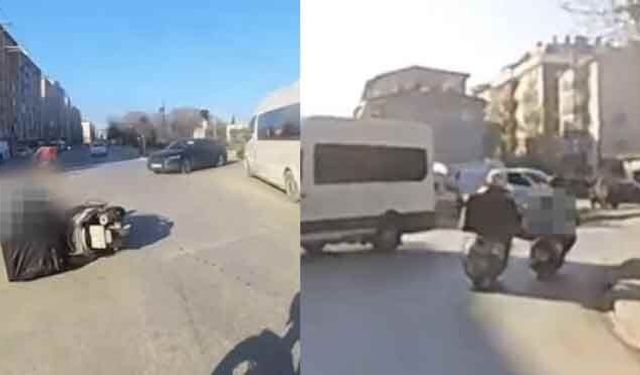 Eskişehir'de ilginç kaza: Yardım etmek isterken yere düştü!